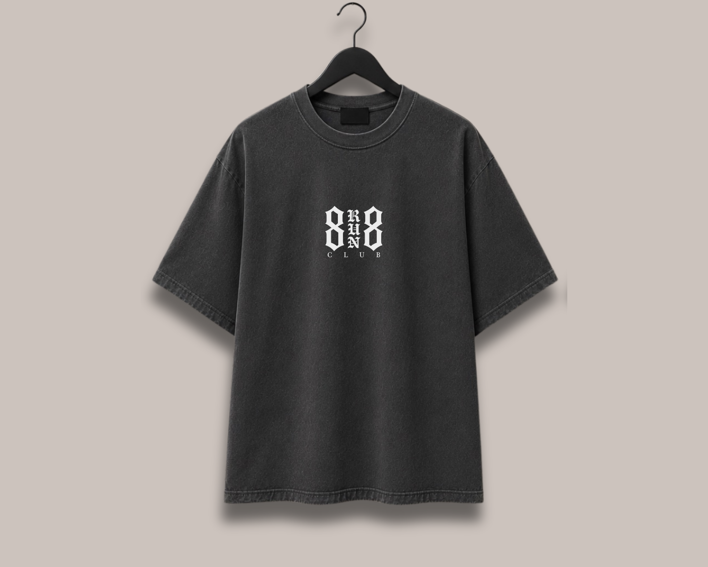 Run The Valley Tee - Mineral Wash Black