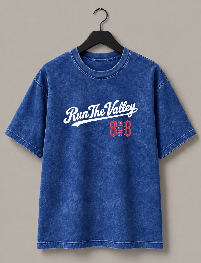 8Run8Club Champions Tee - Mineral Wash Royal Blue *LIMITED *