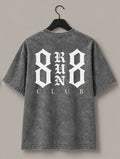 8Run8Club Tee - Mineral Wash Ash Gray