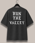 Run The Valley Tee - Mineral Wash Black